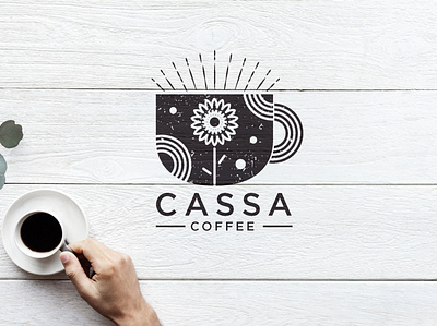 Cassa Coffee Logo Design branding coffee cup coffee logo coffee shop illustration logo branding logo design logos vector