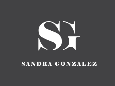 Sandra Gonzalez Logo Concept branding dubai elephant font graphic design logo monogram sg