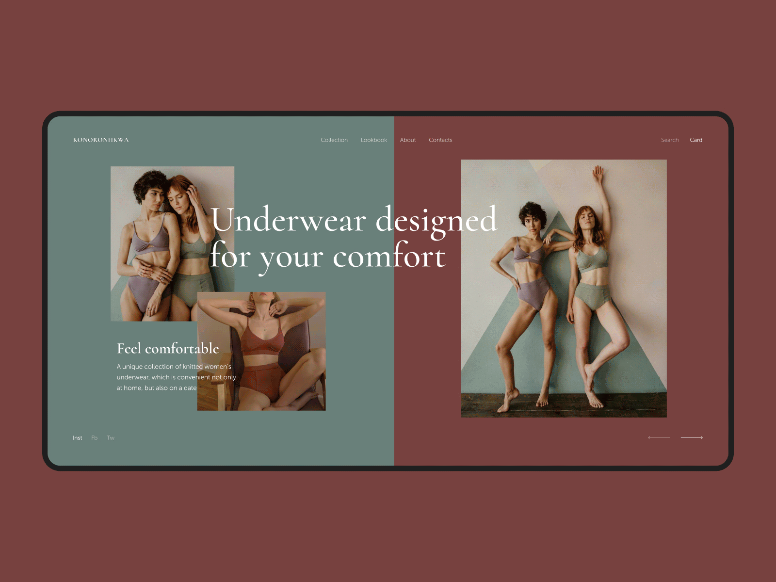 Underwear store - Нижнее белье design flat minimal shop store ui ux web web design
