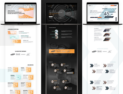 F+ Rebranding challenge (Brand design) brand design ergonomy floating high contrast prototype shapes typography webdesign