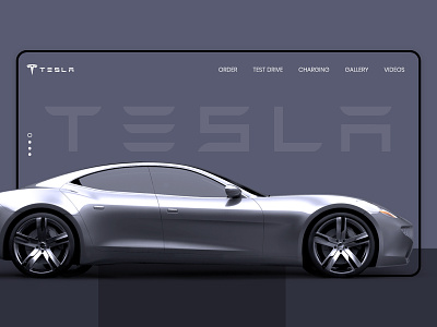 Tesla Car Concept adobe xd car concept creative design design landing page sport car tesla