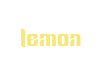 lemon dribbble flat graphic graphic design logo logotype logotypes mark minimal symbol unique vector wordmark yellow