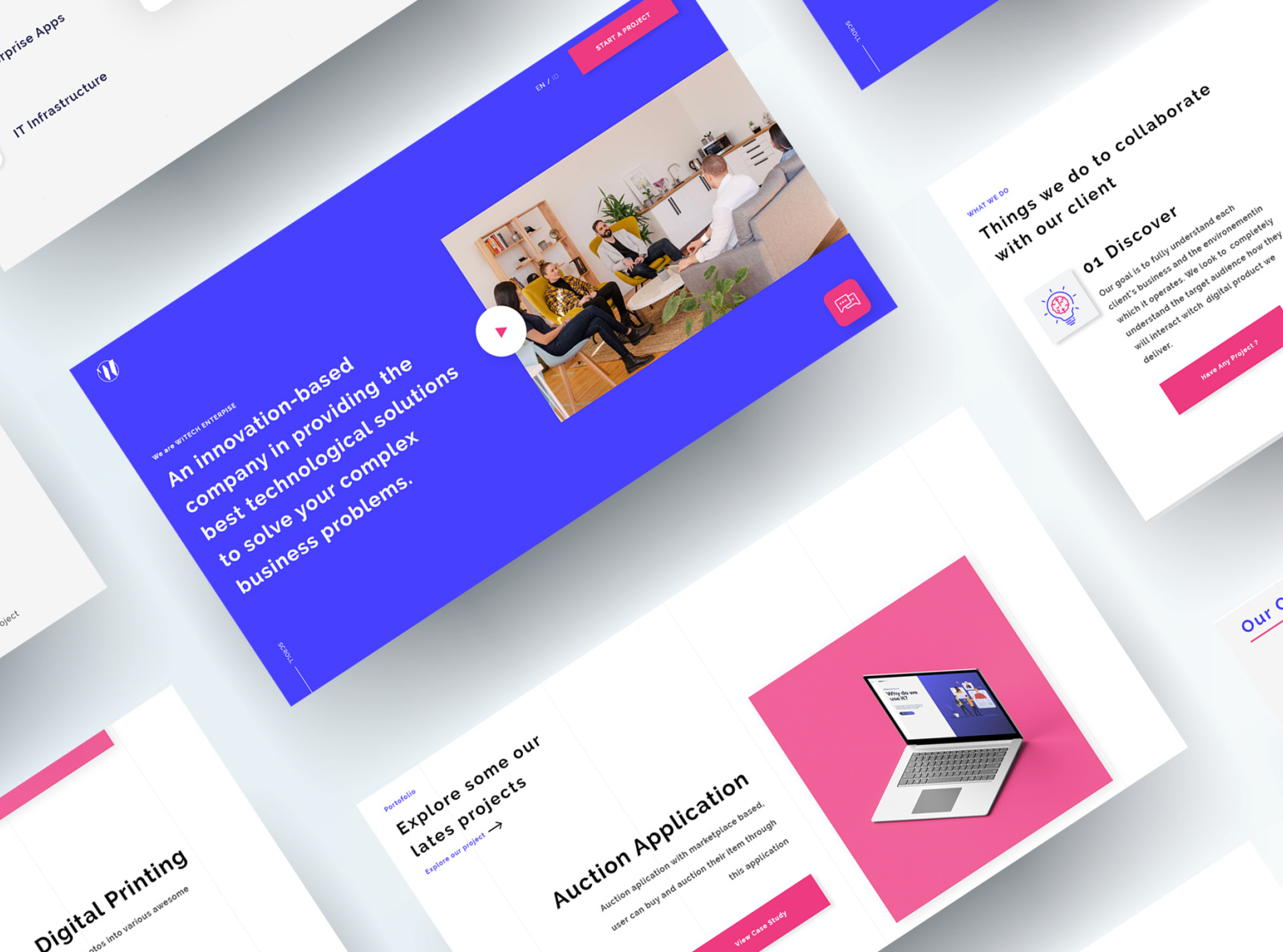 Witech Enterprise Web Redesign by Uqbah Haris on Dribbble