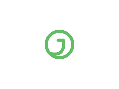 J Letter Logo design flat icon logo minimal