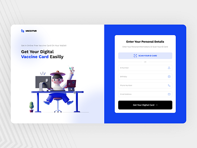 Digital Vaccine Card Website Concept
