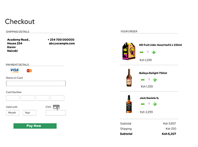 Check Out page checkout page dailyui day002 ui ui design web