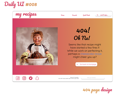 404 page 404 404page dailyui day008 ui ui design web design website design webui