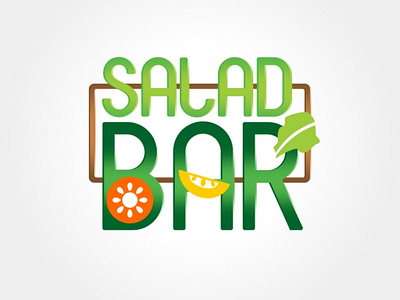 Salad Bar - Restaurant branding design illustration logo vector