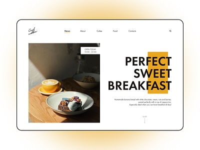 Homepage for the coffee house in St. Petersburg cafe coffee creative design designer elegant figma homepage inspiration interface minimal modern page ui user experience user interface ux web webdesign website