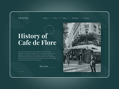 Cafe de Flore // Website