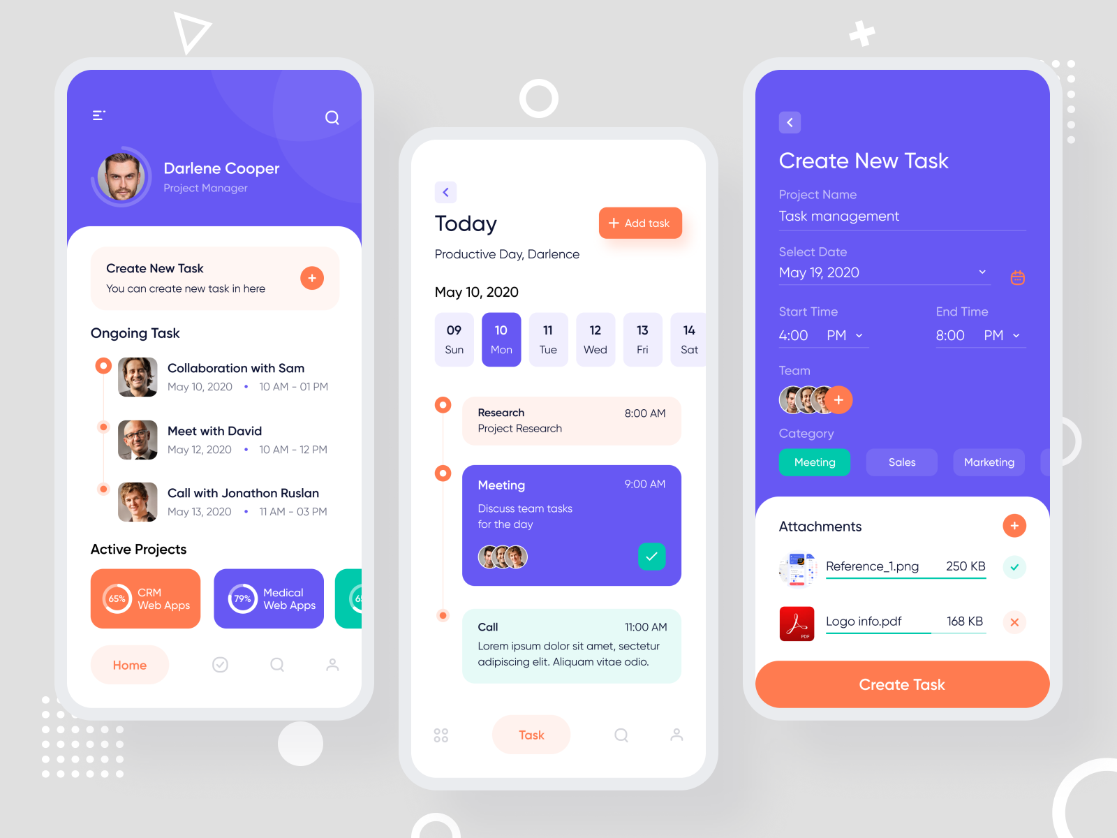 Task Management Apps by Abdullah on Dribbble