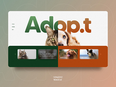 Adop.t mix adoption animal cat cats design designer dog dogs graphic design graphicdesign homepage homepagedesign webdesign webdesigner