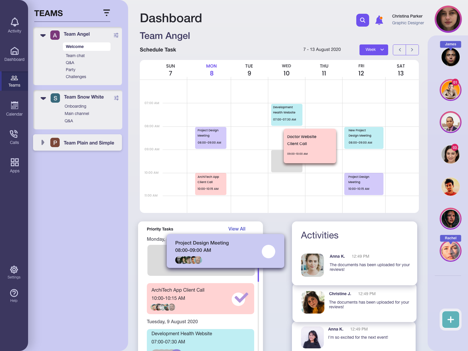 MS Teams App Redesign Challenge by Thanh Duong on Dribbble