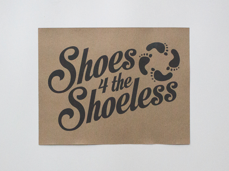 Shoes 4 the shoeless non profit logo by Amanda Pfahl on Dribbble