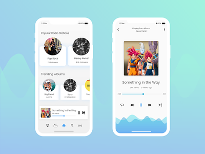 Music Player audio app audio player mobile mobileapps music app uidesign uiux ux design