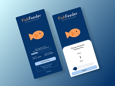 Let's not forget to feed the fish! adobexd mobile ui ux