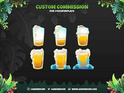 Twitch Emote Commission Chibi Juice art cartoon character characterdesign chibi cute doodle drawing illustration procreate sketch