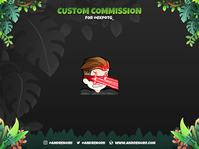 Twitch Emote Commission Chibi Boy art cartoon character characterdesign chibi cute doodle drawing illustration procreate