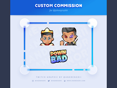 Twitch Emote Commission Chibi Boy art cartoon character characterdesign chibi cute doodle drawing illustration procreate sketch