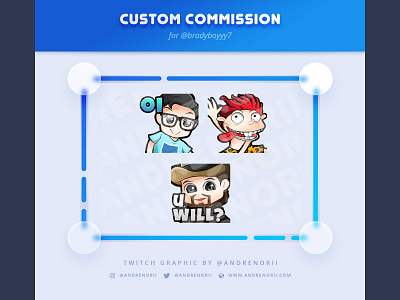 Twitch Emote Commission Chibi Boy