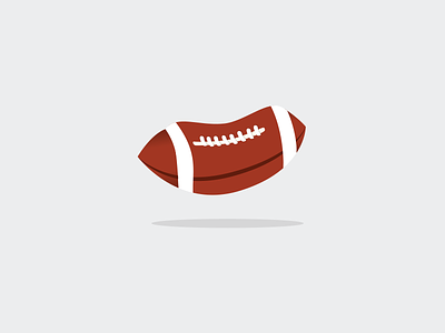 Deflated Football flat football graphic design illustration
