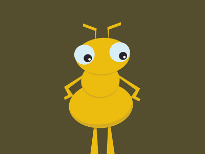Ant Mascot WIP ant bug flat illustration mascot