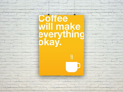 Coffee Poster coffee graphic design poster typography
