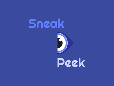 Sneak Peek flat icon illustration modern