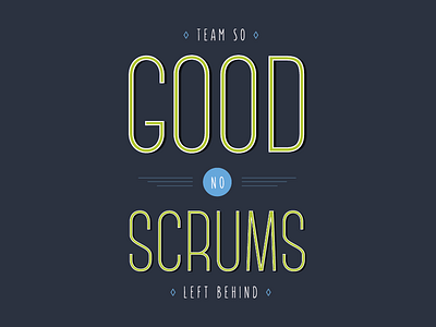 Product Team Tee product scrum tshirt typography