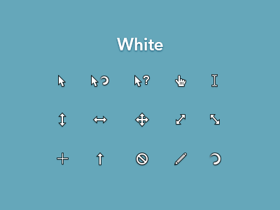 White Cursor cursor gif white windows