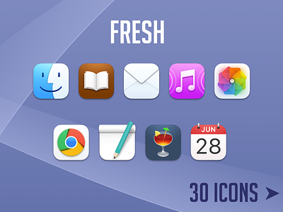 Fresh macOS Icons big sur desktop icon iconchamp icons macos monterey sketch theme ui wallpaper