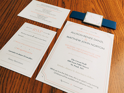 Wedding Invites art deco design event fancy invitation invite rsvp typography wedding