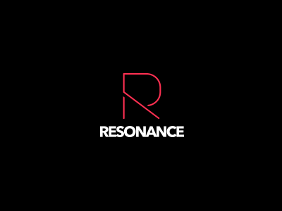 resonance design logo typography