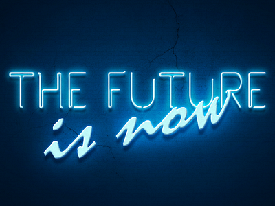 The future is now design diseño ipower ipuwer photoshop the future tipography