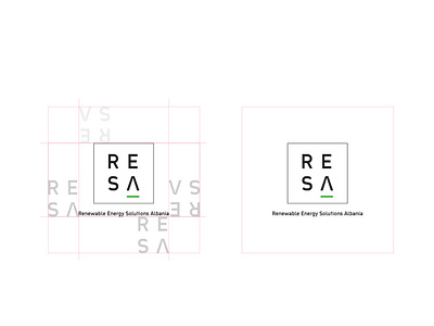 RESA - Renewable Energy Solutions Albania / Brand Design 2017 branding design icon logo vector