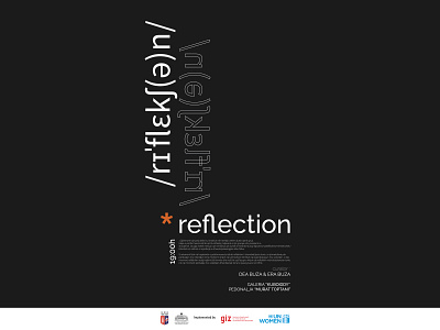 Exhibition "REFLECTION" Curated by Era & Dea Buza -Poster Design