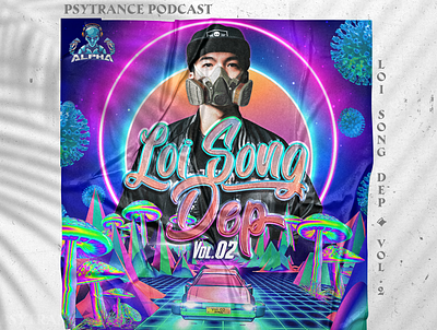 Beautiful Lifestyle - Psytrance mixtape artwork cd cover cd design design illustration mixtape artwork photoshop