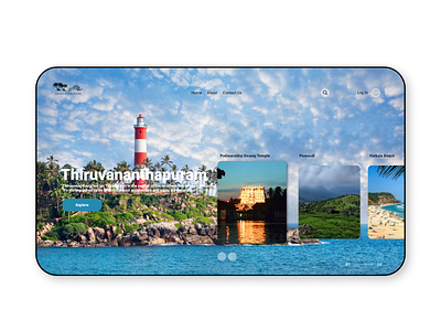 Kerala tourism web design development ui ux web design