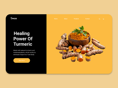 Spices website concept uidesign ui uxdesign webdesign