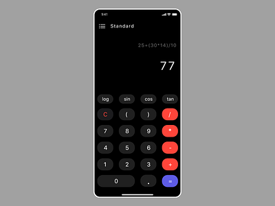 Calculator 004 adobe adobe xd app design ui ux dailyui design ui ux