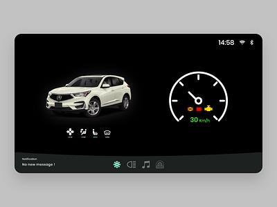 Car Interface 034 adobe adobe xd app app design ui ux daily 100 challenge dailyui design frontend ui ux