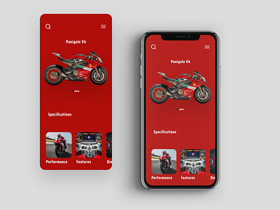 Ducati App Concept adobe xd app app design figma adobe xd branding design frontend ui
