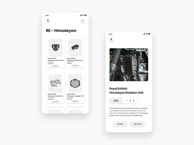 Bike Parts App - Concept