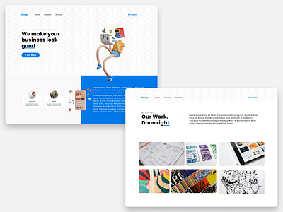 Design Agency Website - Concept branding design figma frontend ui ux web webdesign