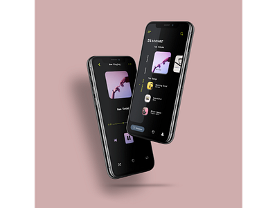Music Player Concept figma app design ui ux