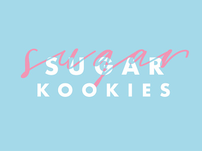 Sugar Sugar Kookies Logo branding clean design identity illustrator lettering logo minimal type typography vector