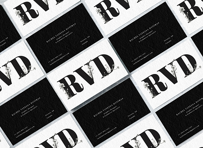 RVD Business Cards art branding business cards clean design identity illustration illustrator lettering logo minimal type typography