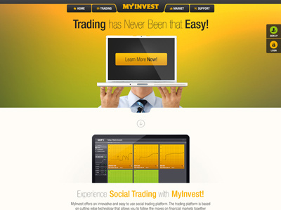 Forex app site design v2 button clean design forex form illustration interaction responsive ui ux web