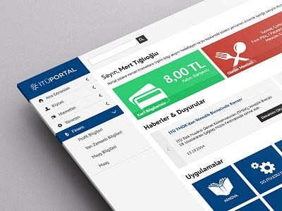 Portal / Dashboard Design bootstrap clean dashboard desgin education flat icon portal responsive ui university web