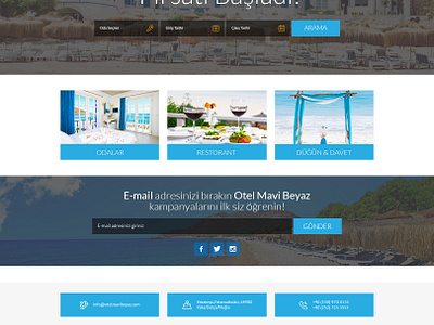 Hotel Mavi Beyaz By Mert Tiglioglu On Dribbble